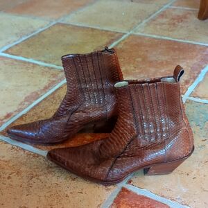 Vintage Italian snakeskin boots